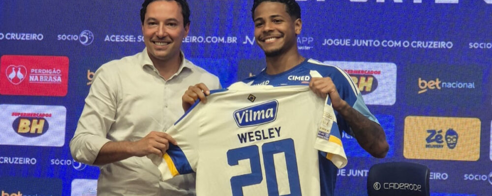 Wesley se derrete por estreia no Cruzeiro: ‘Nem nos melhores sonhos’